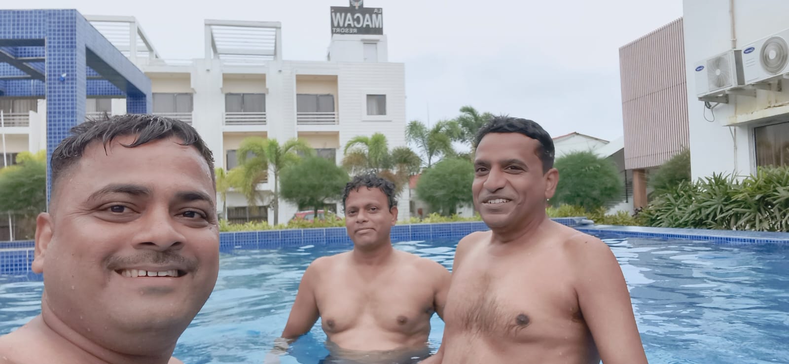 BITWA members enjoying the pool party during the Tajpur Meet 2026